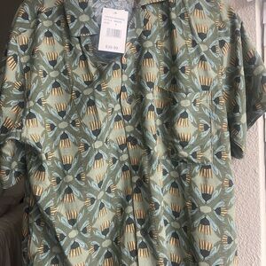 Men's Green Patterned Shirt